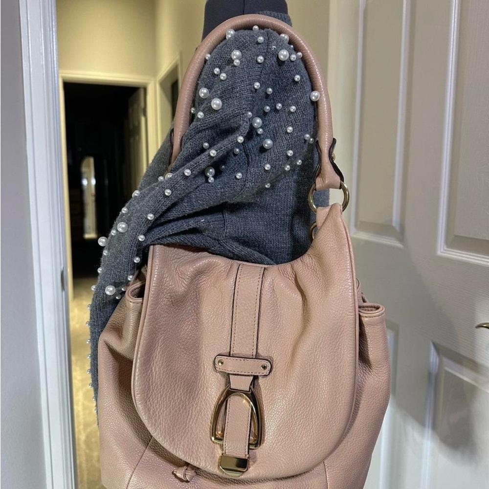G.I.L.I. Blush Pink Leather Shoulder Bag